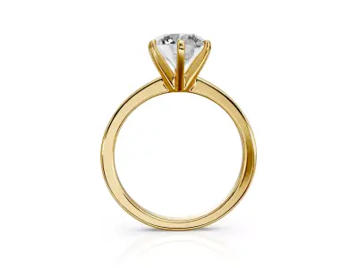 Engagement ring Noa 1-50ct 3D print model