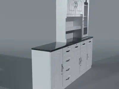 Kitchen Cabinet Low-poly 3D model purchase