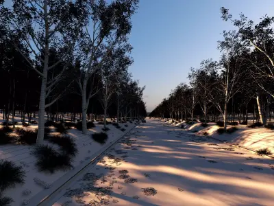 Twilight Highway 3dsmax Low-poly 3D model