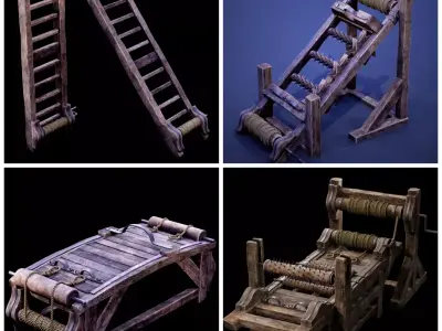 REAL-TIME MEDIEVAL TORTURE DEVICES - NANITE GAME-READY PACK