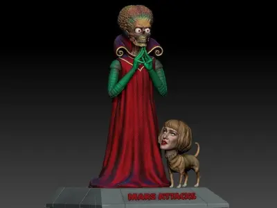 Mars Attacks 3D print model