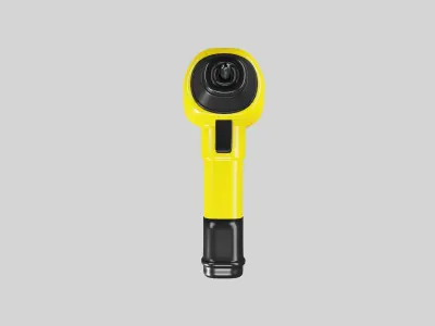 Cordless yellow drill screwdriver tool  3D model