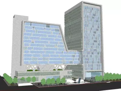vacation spot-Resort-Fashion Leisure Hotel-0130 3D model
