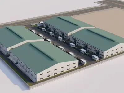 Warehouse-Warehouse Building 3D model
