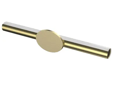 Parallel LED Collection 32 inch Satin Brass Etched 3D model