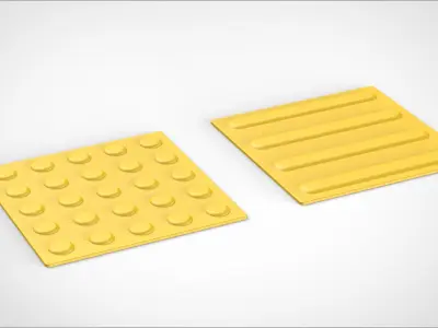 tile for blind people 3D model