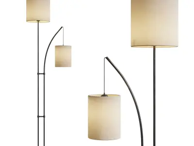 Malina 74 Bronze Torchiere Floor Lamp Low-poly 3D model