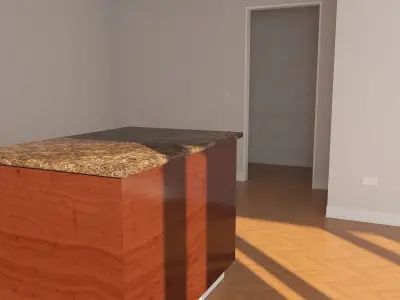 BASE INTERIOR - LIVING DINING ROOM 3D model