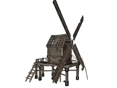 Old Windmill 3D model buy