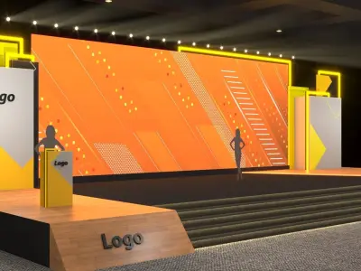 Event Stage 3D model