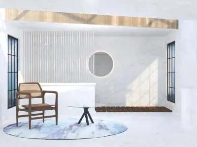 Bathroom - Oscar Chair 3D model