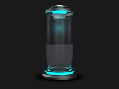 Sci Fi Cylinder 3D model