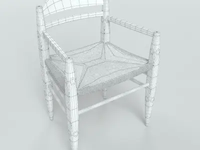 Billiani Vincent VG armchair rope 3D model