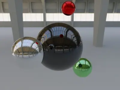 HDRI - Factory Hall Interior Texture