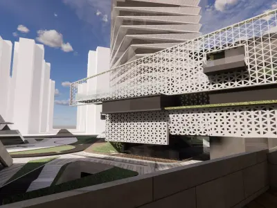 Modern City Block -A34 3D model