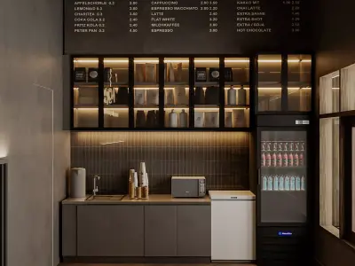 CAFE DESIGN INTERIOR 3D model