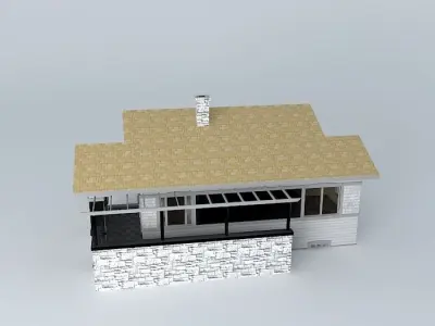 Bungalow house Free 3D model