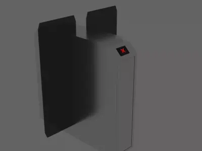 Simple turnstile Free 3D model