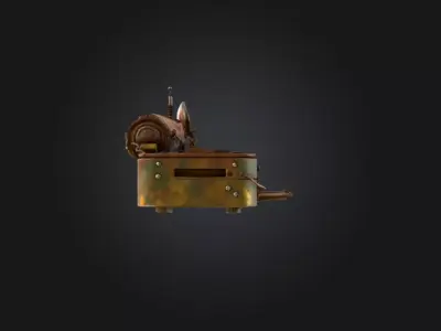Rustbound Signal Printer Low-poly 3D model