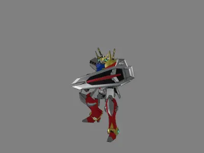 Attacker Gundam 11 3D model