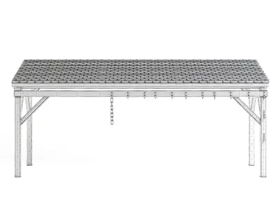 Forge Wooden Roof 3D model