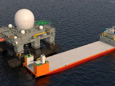  Blue Marlin Heavy Lift Vessel with Sea SBX Rigged 
