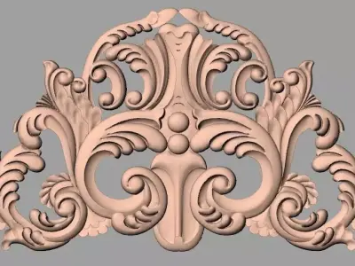 European furniture 3D relief models for CNC wood engraving E162 3D model