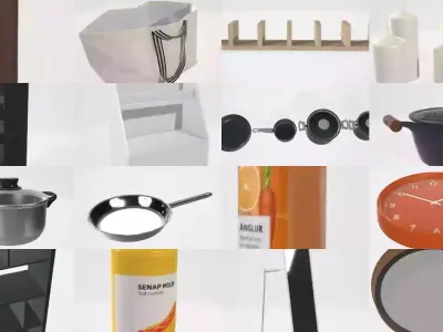 Large collection of essential 3D assets 3D Model Pack
