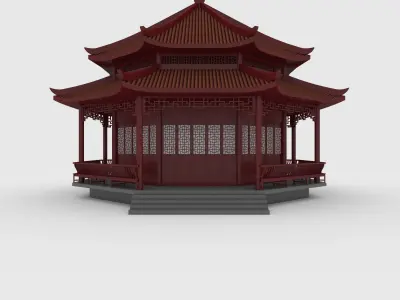 Chinese Temple 3D model