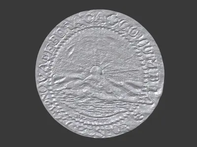 1787 Brasher Doubloon 3D print model