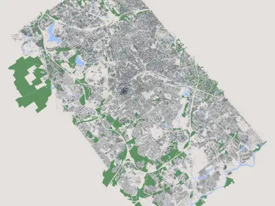 Raleigh City North Carolina United States 3D model