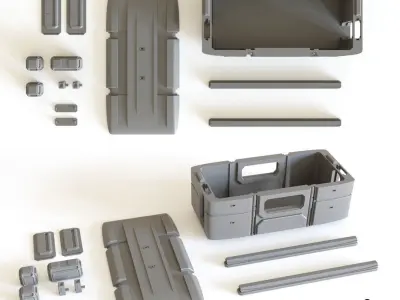 Sci fi Colony Modules Collection for tabletop scenery 3D print model