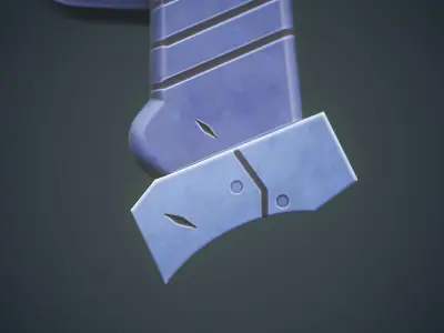 Stylized Sci Fi Pistol Low-poly 3D model