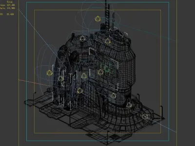 Different dimension - city state hospital 01 3D model