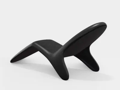  Swissolina - Lounge Chair BLACK 