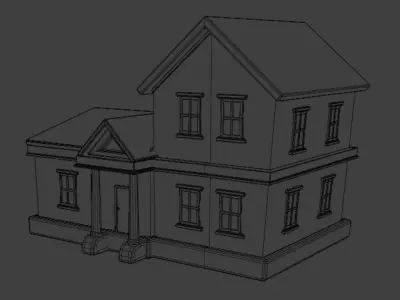 House  Low Poly 3D Model 3D model