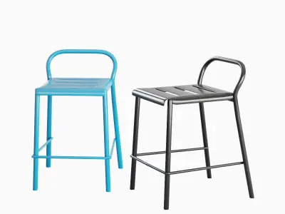 Modern Stool Set B 3D model