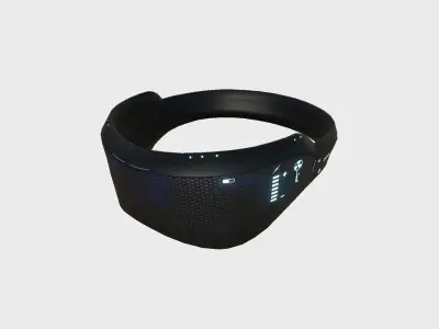 SciFi Glasses B10 Black Grid - Character Design Fashion Low-poly 3D model
