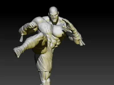 Street Fighter Sagat 3D print model