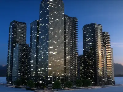 City Block Type B38 3D model