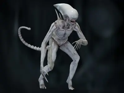 Neomorph Low-poly 3D model