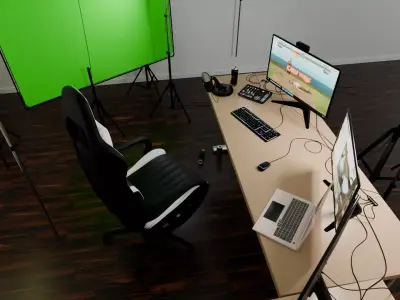 Streamer Room 3D model