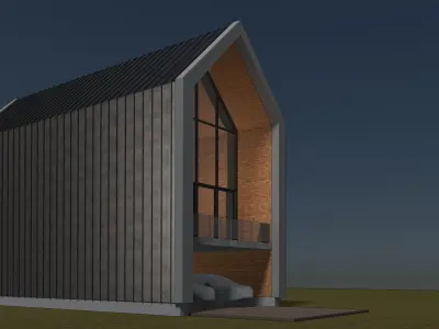 Nordic house in concept 3D model