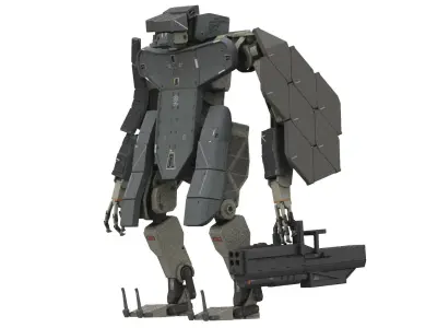 WarBot Assault Pack Low-poly 3D model