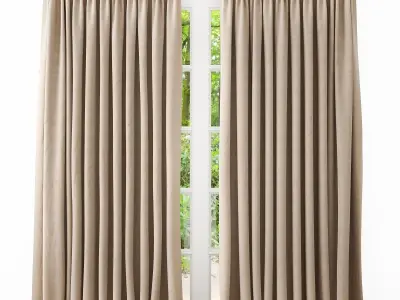 Curtain velvet 3D model