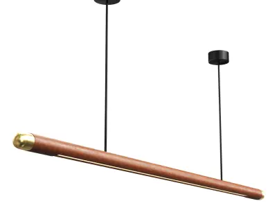 Black Walnut Dining Pendant Lights 3D model