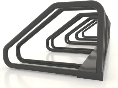 Bicycle parking 02 3D model