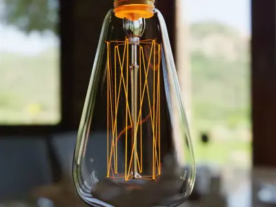 Incandescent Light Bulb 60W 3D model