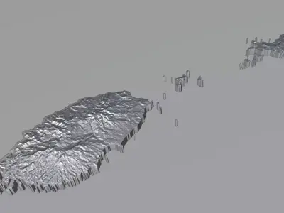 Grenada Terrain Country 3D model
