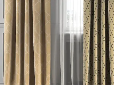 Curtain Set 145 3D model